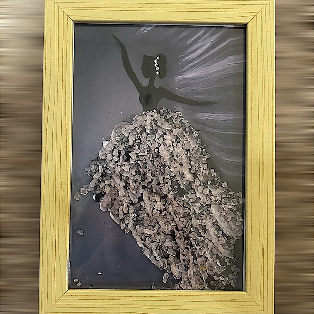 Handmade Ballerina Rose Quartz Frame